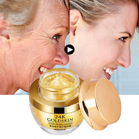 24K Gold Face Cream Dry Skin Care Whitening Snail Essence Brightening - ROUTINE FASHION